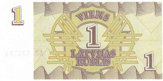 Lettland p35 1 Rublis 1992